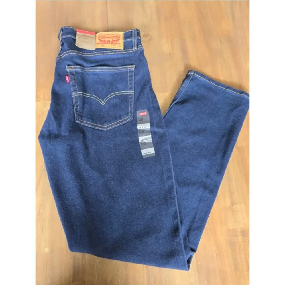 Levi's 511 Slim Fit Jeans Mens Blue Denim 36x30